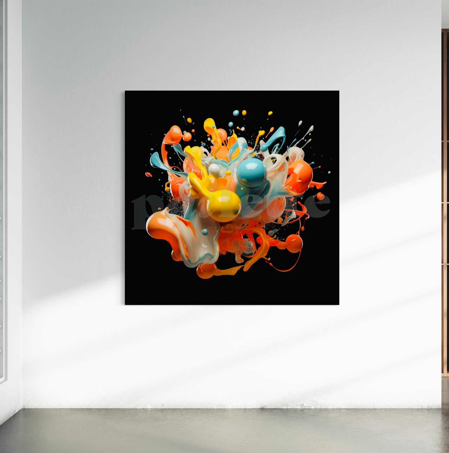 'Color Explosion 12-4-B6.28' one-of-a-kind custom art