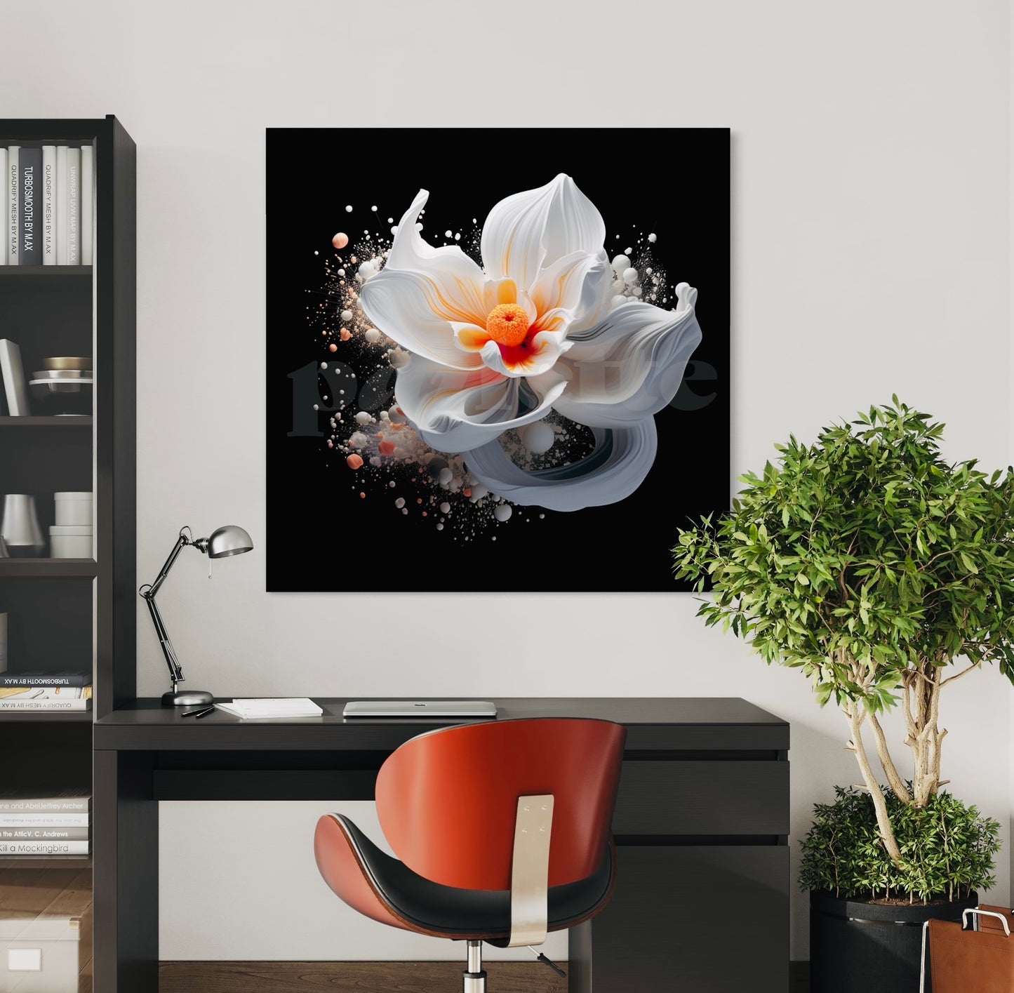 'Liquid Bloom' one-of-a-kind custom art