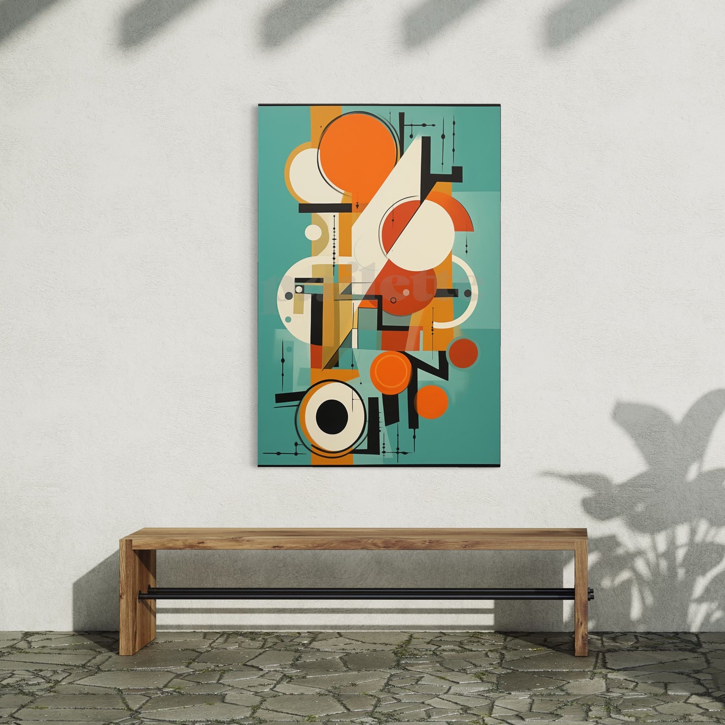 'Symphony in Green' one-of-ai-kind custom art