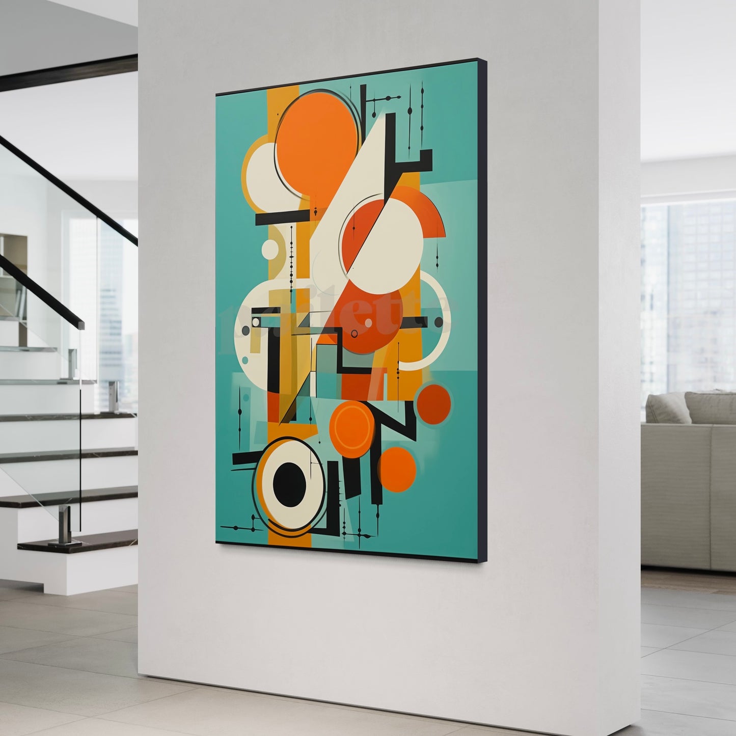 'Symphony in Green' one-of-ai-kind custom art