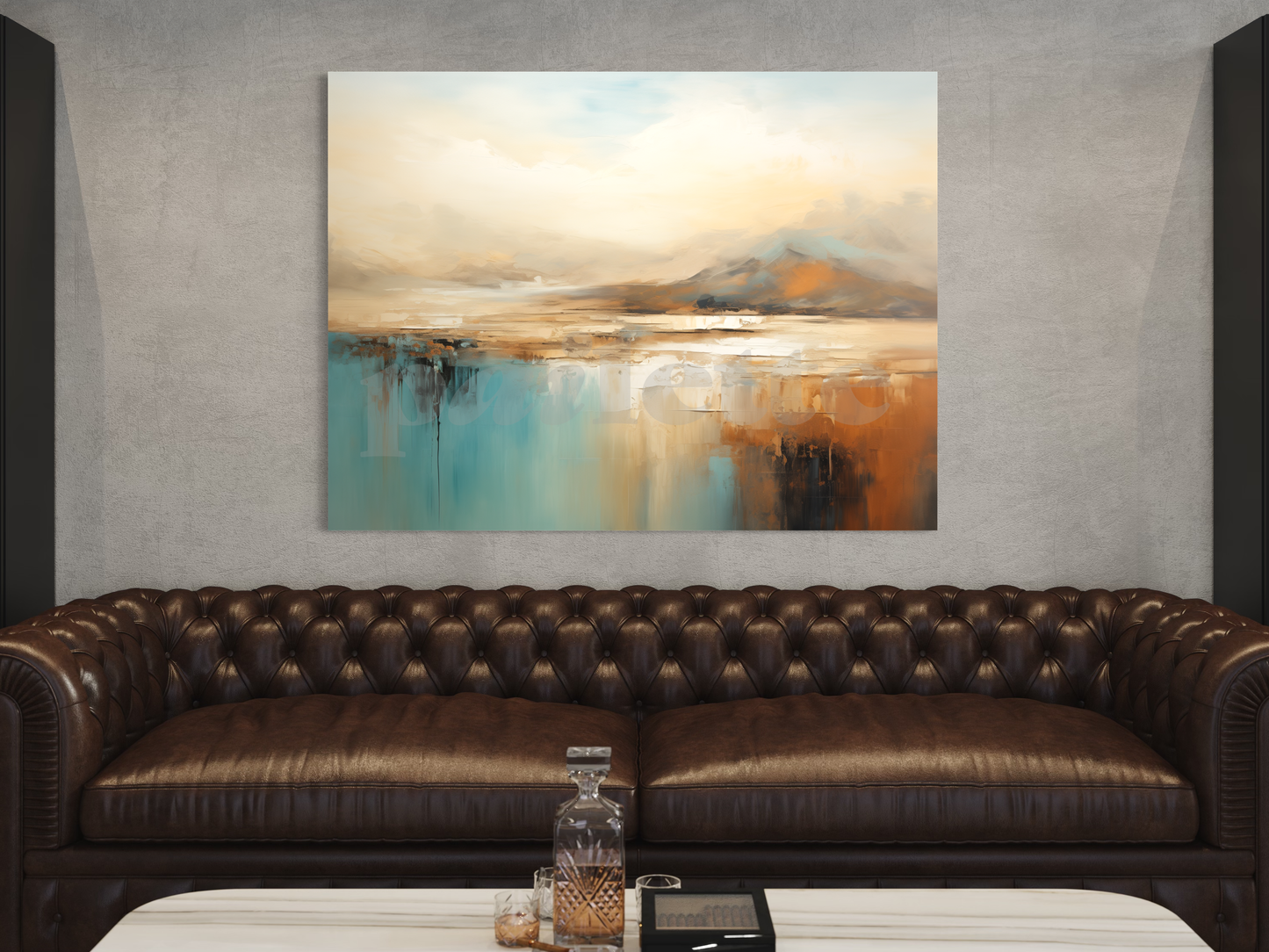 'Sunset Mirage' one-of-ai-kind custom art